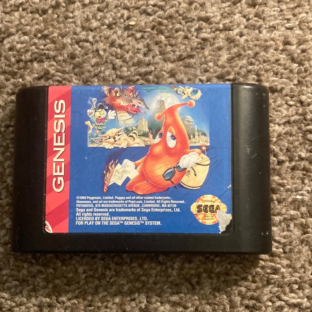 Sega genesis puggsy video game